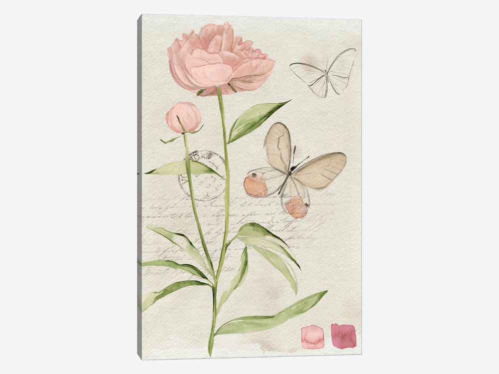 Field Notes Florals II by Jennifer Paxton Parker 1-piece Canvas Art Print