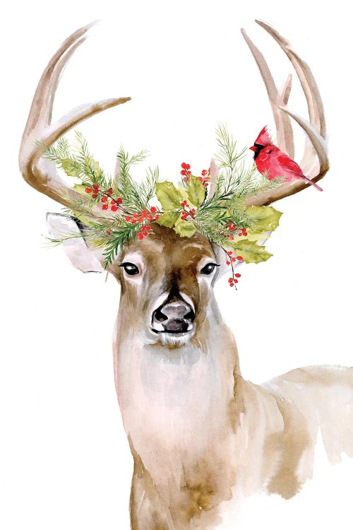 Holiday Deer I by Jennifer Paxton Parker wall art