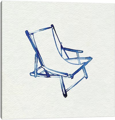 Beach Chairs I Canvas Art Print - Jennifer Paxton Parker