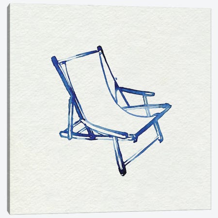 Beach Chairs I Canvas Print #JPP675} by Jennifer Paxton Parker Canvas Wall Art