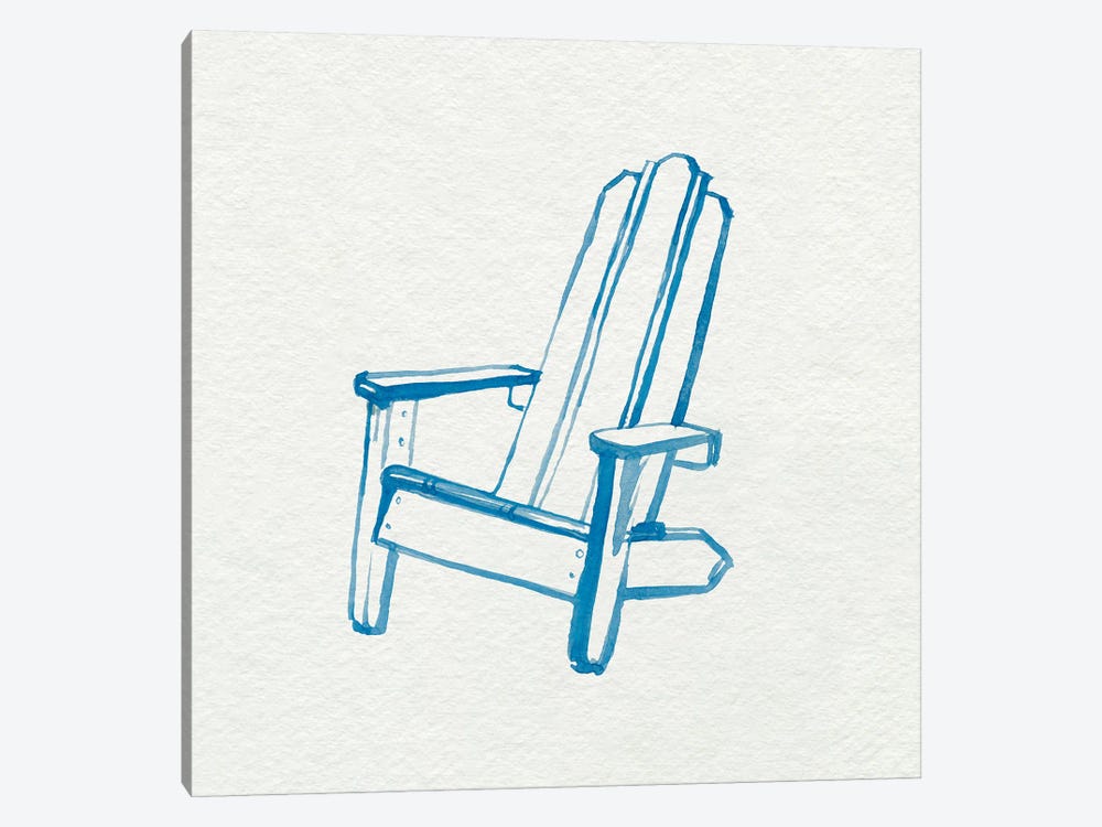 Beach Chairs II by Jennifer Paxton Parker 1-piece Canvas Print