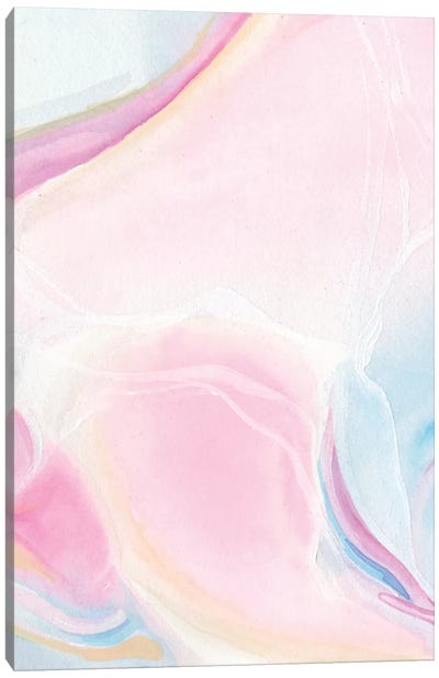 Marbled Prism I Canvas Art Print - Pink Art