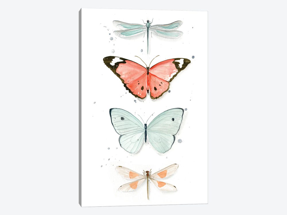 Summer Butterflies I 1-piece Canvas Art Print