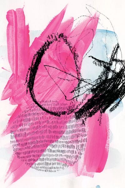 Neon Flamingos I by Jennifer Paxton Parker art print