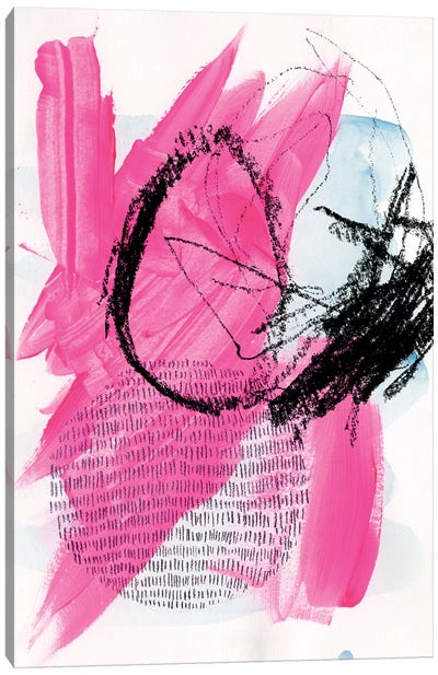 Neon Flamingos I Canvas Art Print - Jennifer Paxton Parker