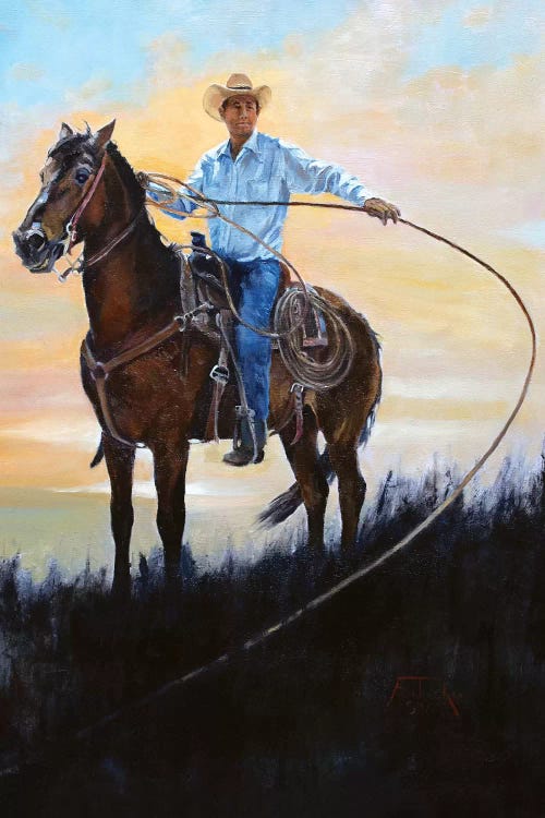 Rancher by Jan Perley wall art