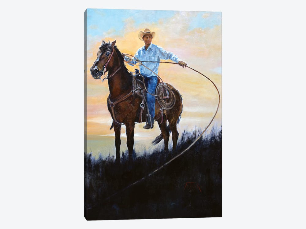 Rancher by Jan Perley 1-piece Art Print