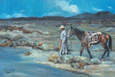 The Long Walk Home by Jan Perley framed wall art