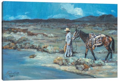 The Long Walk Home Canvas Art Print - Western Décor