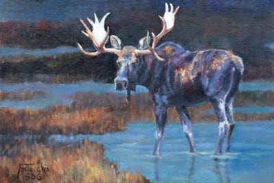 The Prince by Jan Perley framed canvas print