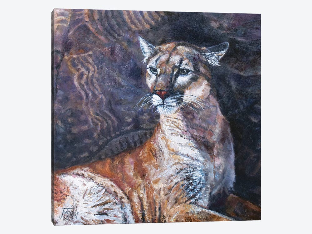 The Puma of Parowan Gap by Jan Perley 1-piece Canvas Art Print
