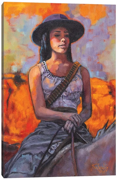 Bandita Canvas Art Print - Western Décor