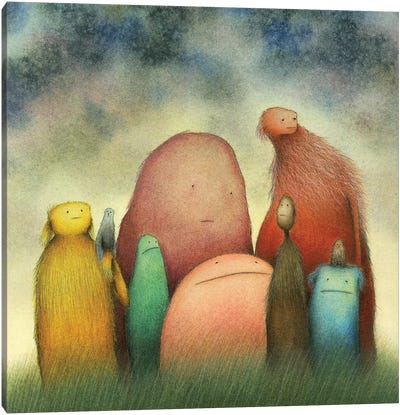 They Were But A Vestige Of What They Used To Be Canvas Art Print - Unlikely Friends