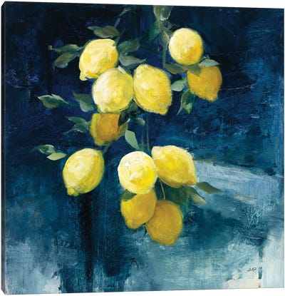 Lemon Grove I Canvas Art Print - Lemon & Lime Art
