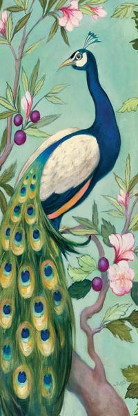 Peacocks: Pretty Peacock II Crop by Julia Purinton
