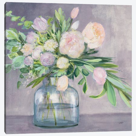 Spring Bouquet Plum Crop Canvas Print #JPU108} by Julia Purinton Canvas Print