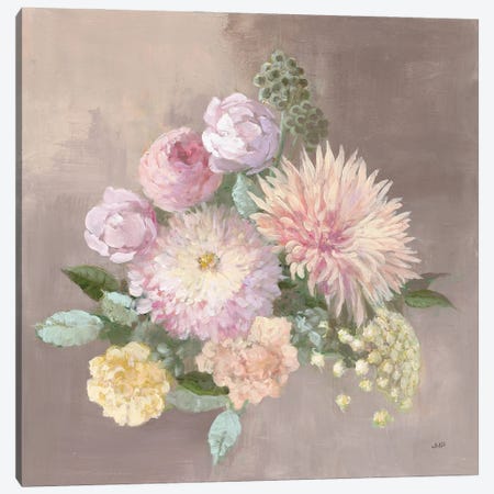 Pale Floral Spray I Canvas Print #JPU111} by Julia Purinton Canvas Wall Art