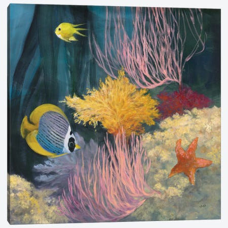 Coastal Reef II Canvas Print #JPU114} by Julia Purinton Canvas Print