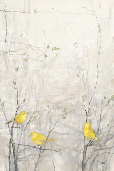 Birds in Trees I by Julia Purinton multi panel art