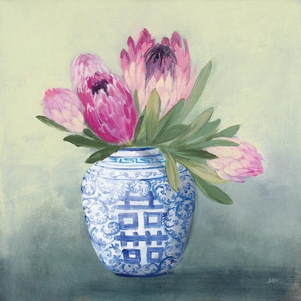 Chinoiserie: Protea Chinoiserie I by Julia Purinton
