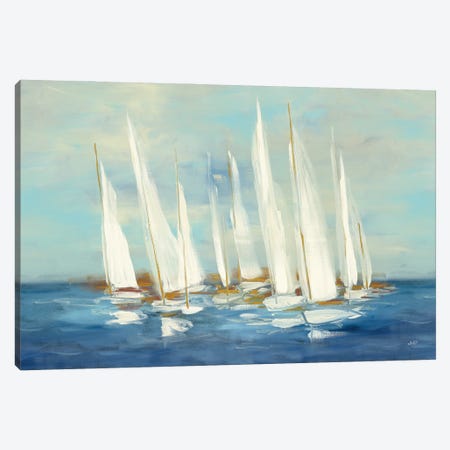 Regatta Sail Canvas Print #JPU142} by Julia Purinton Canvas Art Print