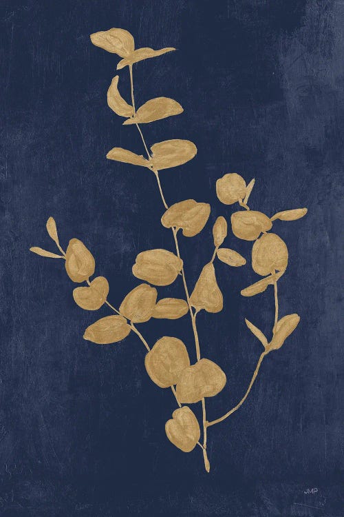 Botanical Study II Gold Navy