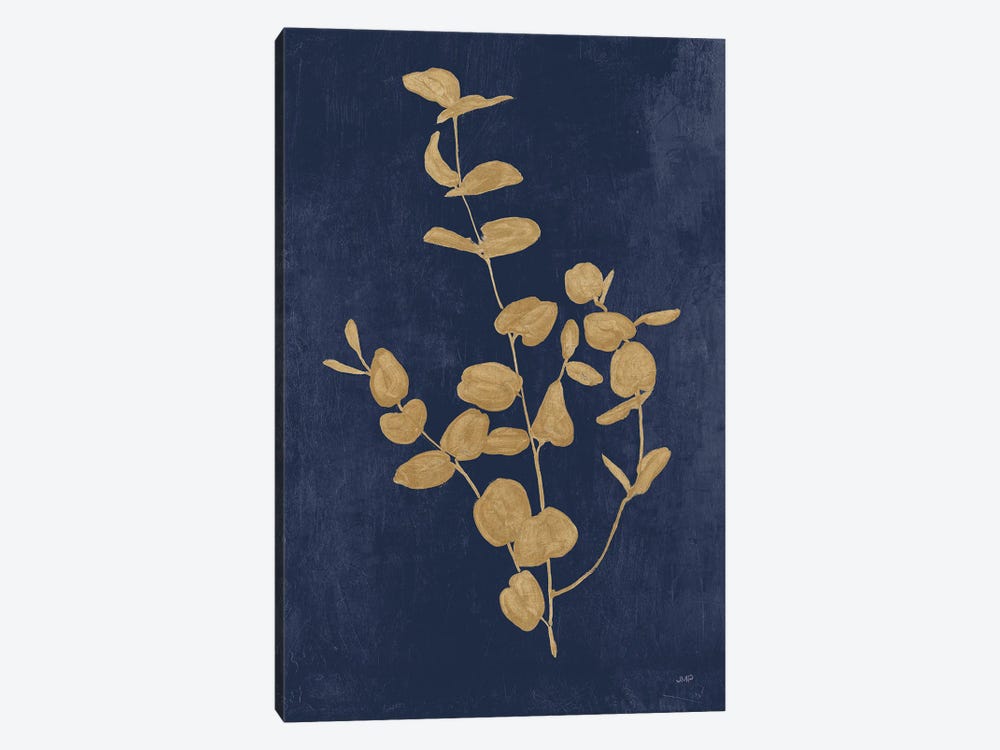 Botanical Study II Gold Navy by Julia Purinton 1-piece Canvas Print