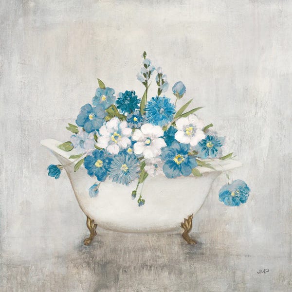 French Country Décor: Bathing Beauty Blue by Julia Purinton
