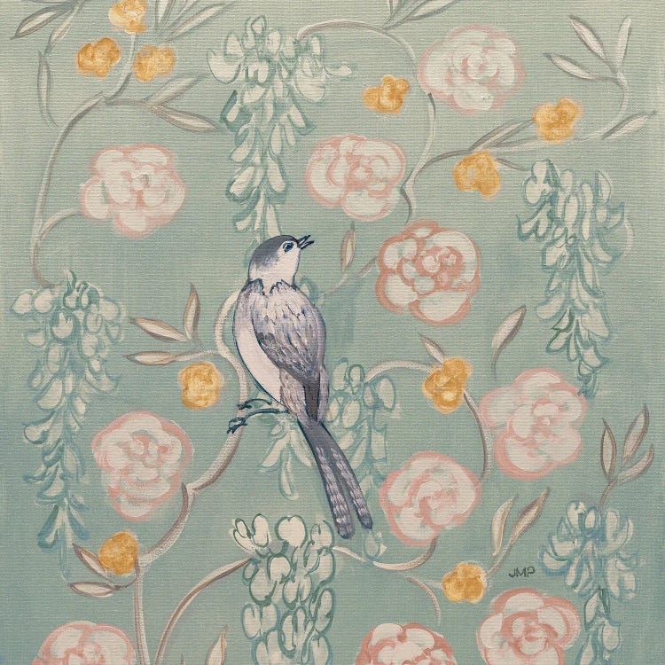 Heirloom Chinoiserie Bird I Pastel