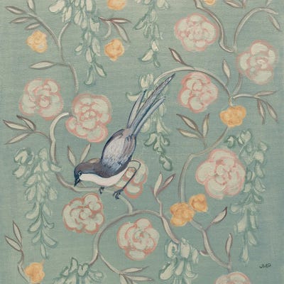 Heirloom Chinoiserie Bird II Pastel by Julia Purinton canvas print