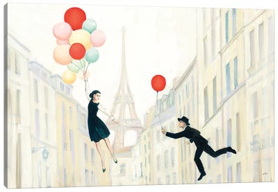 Aloft In Paris I Canvas Art Print - Famous Buildings & Towers