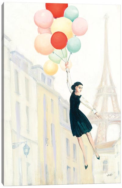 Aloft In Paris II Canvas Art Print - Julia Purinton