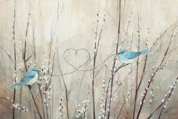 Love Birds: Pretty Birds Neutral String by Julia Purinton