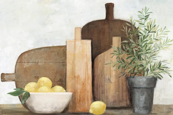 Food & Drink Still Life: Rustic Kitchen Brown by Julia Purinton