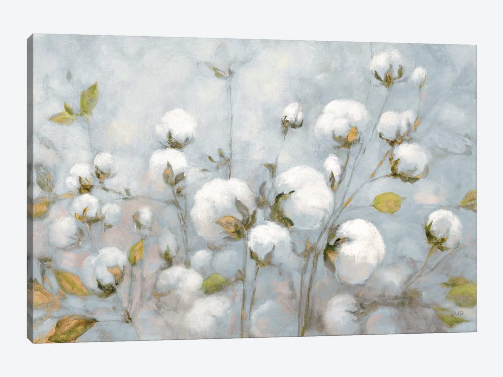 Cotton Field In Blue Gray by Julia Purinton 1-piece Canvas Art Print
