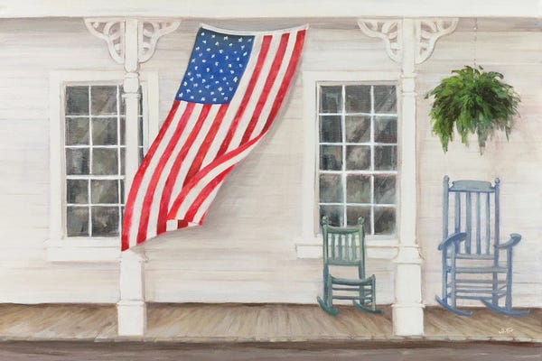 American Flags: American Porch v2 by Julia Purinton