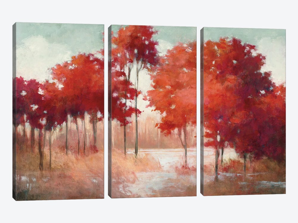 Autumn Lake by Julia Purinton 3-piece Canvas Art