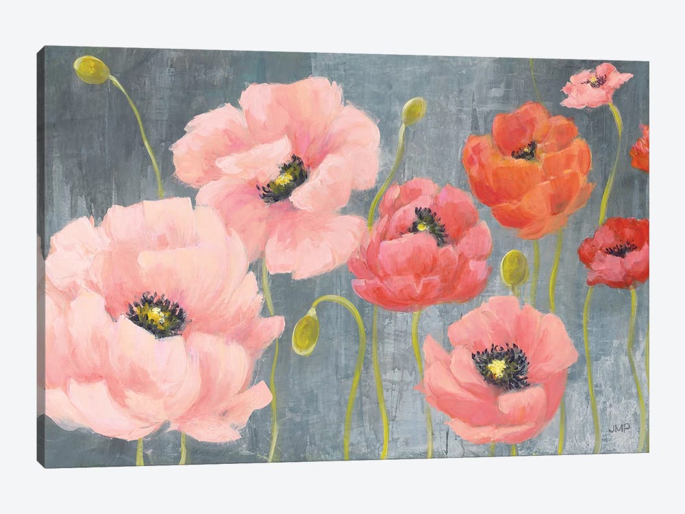 Poppy Party by Julia Purinton 1-piece Canvas Art