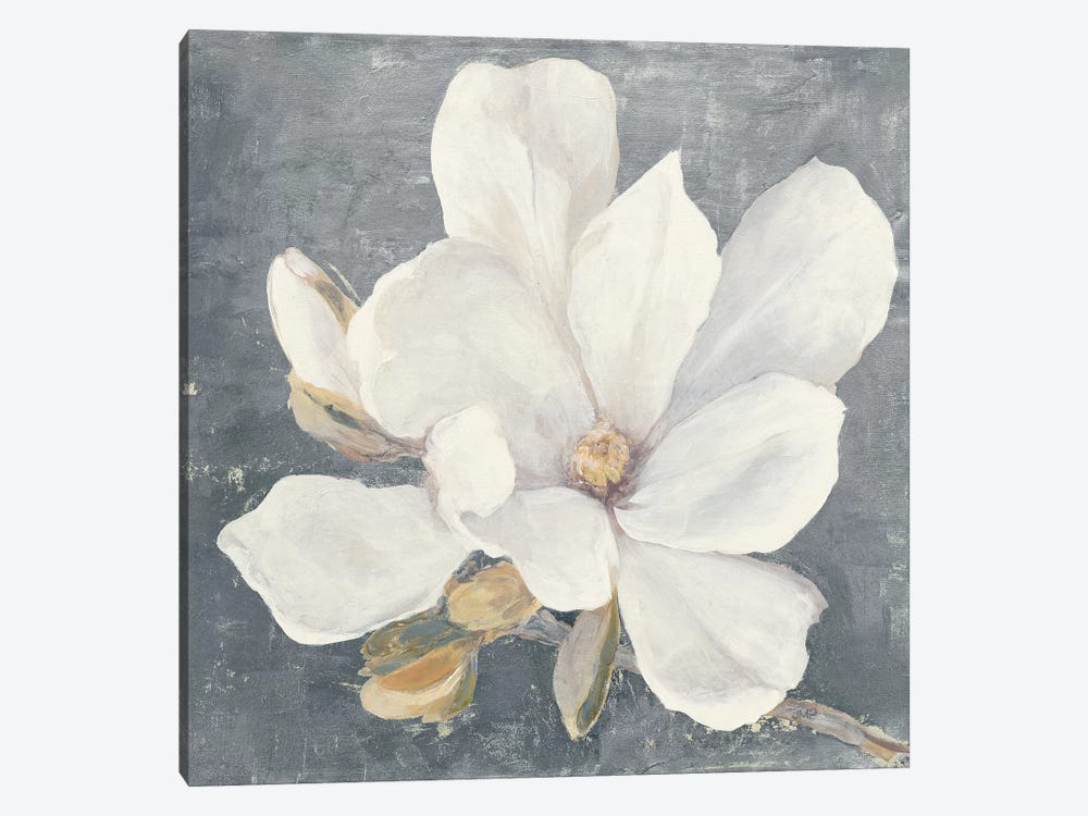 Serene Magnolia Gray by Julia Purinton 1-piece Art Print