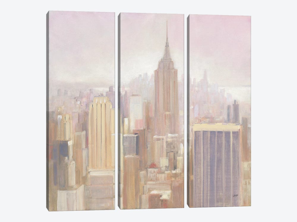 Manhattan In The Mist by Julia Purinton 3-piece Canvas Art