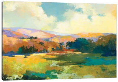 Daybreak Valley Crop Canvas Art Print - Autumn & Thanksgiving