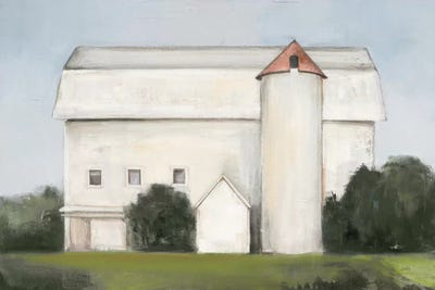 On the Farm Light by Julia Purinton framed canvas print