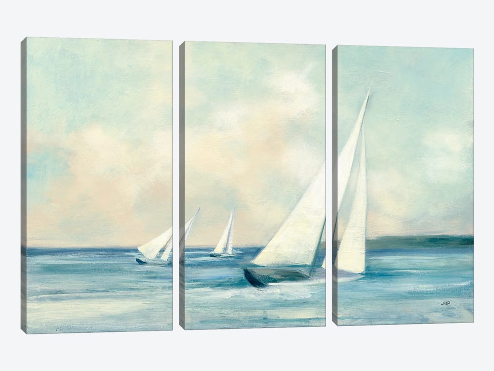 Sailboats at Sunrise by Julia Purinton 3-piece Canvas Art