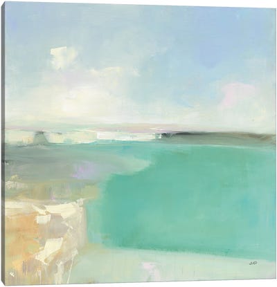 Summer Coastline Canvas Art Print - Julia Purinton