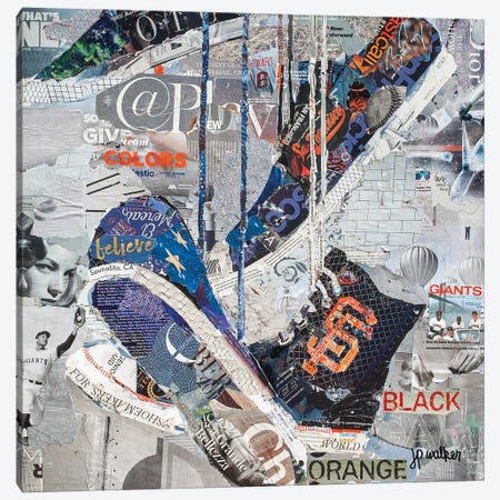 Orange & Black Canvas Print #JPW100} by Jamie Pavlich-Walker Canvas Artwork