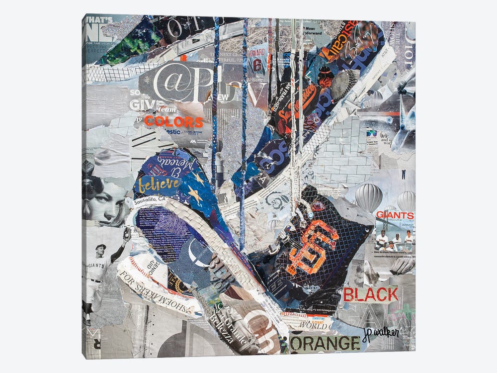 Orange & Black by Jamie Pavlich-Walker 1-piece Canvas Art Print