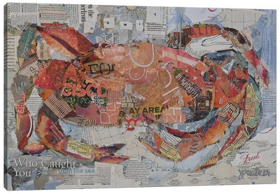 San Francisco Crab Canvas Art Print - Jamie Pavlich-Walker