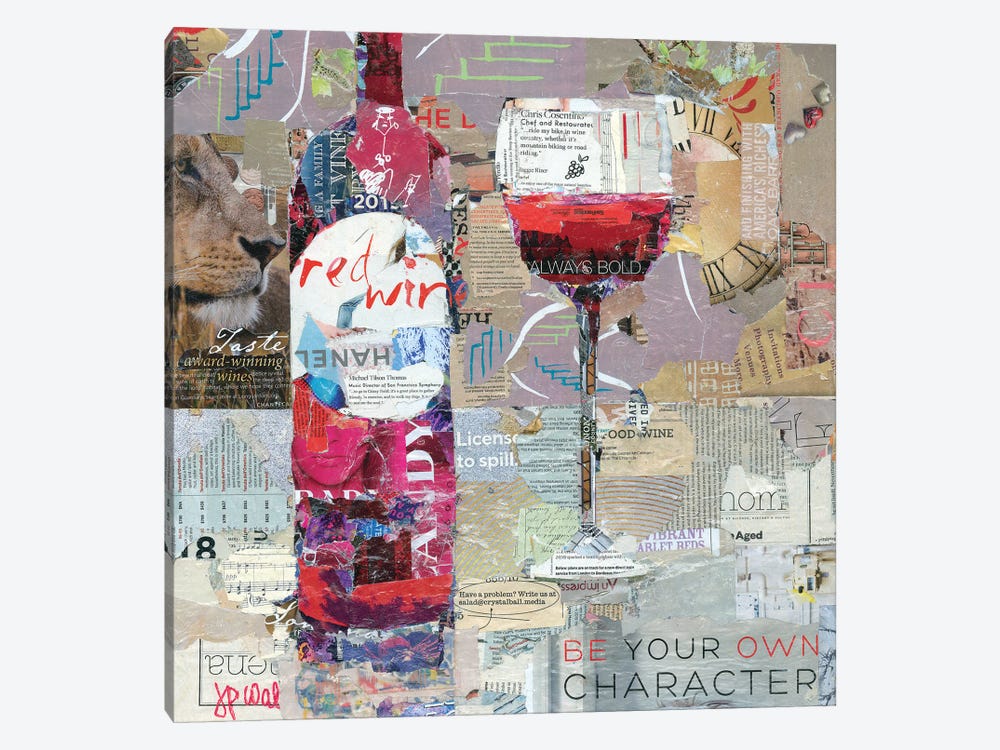 Red Wine by Jamie Pavlich-Walker 1-piece Canvas Art