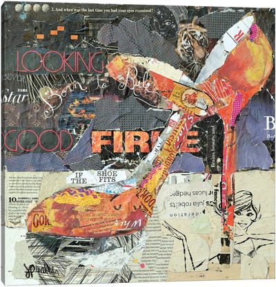 On Fire Canvas Art Print - Jamie Pavlich-Walker