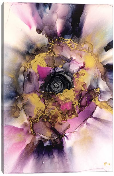 The Daydream Canvas Art Print - Gold & Pink Art